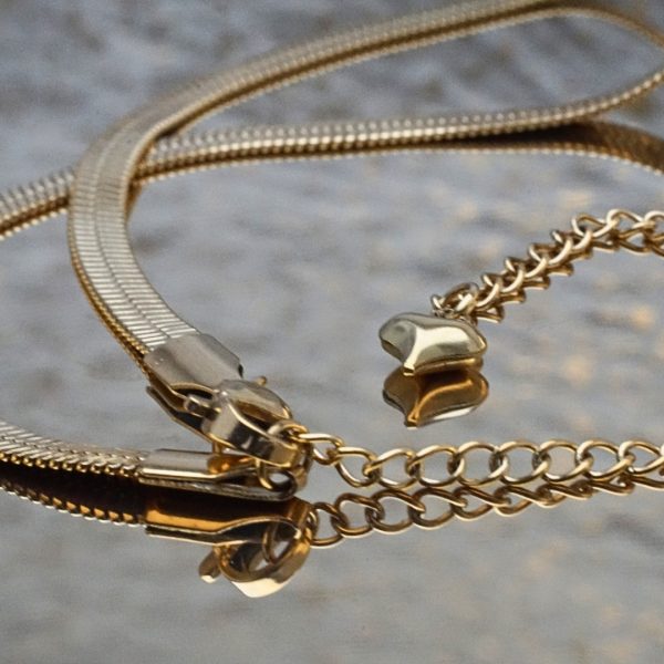 Slinky Herringbone Necklace
