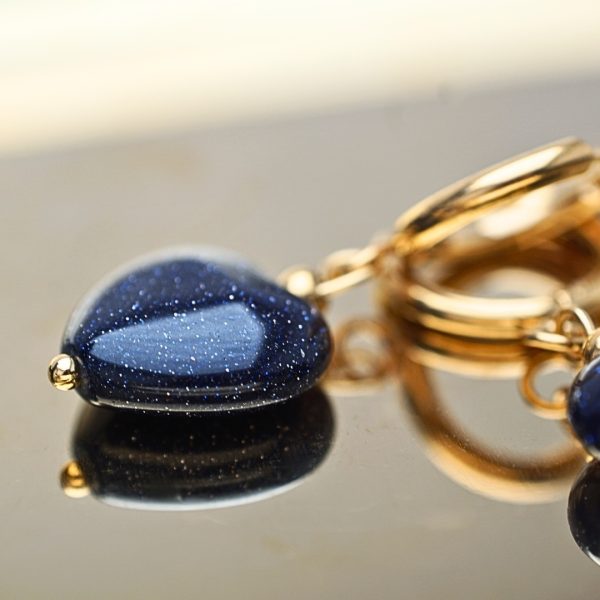 Sweetheart Gem Hoops