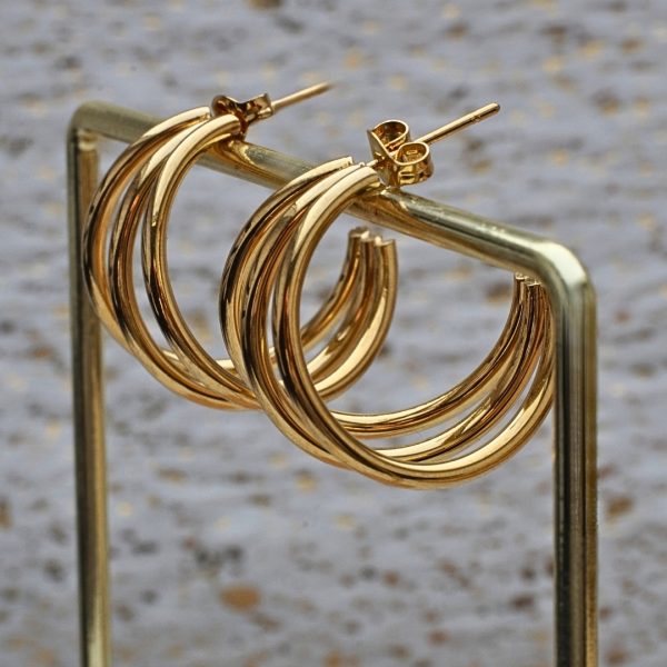 Tri Curve Earrings